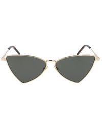 Saint Laurent - Geometric Frame Sunglasses - Lyst