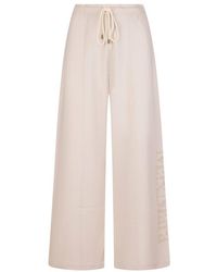 Slacks and Chinos Max Mara Cotton Cabiria Wide-leg Pants in White Womens Trousers Slacks and Chinos Max Mara Trousers Natural 