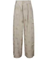 Uma Wang - Floral Print Wide-leg Trousers - Lyst