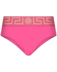 Versace Greek Edge Bikini Briefs - Pink