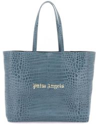 Palm Angels - Croco-embossed Leather Shopping Bag - Lyst