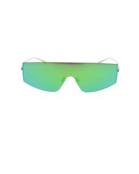 Bottega Veneta - Futuristic Shield Sunglasses - Lyst