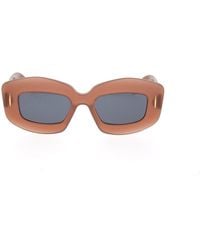 Loewe - Rectangle Frame Sunglasses - Lyst