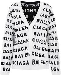 Balenciaga - All-over Cardigan Sweater - Lyst