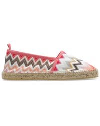 Missoni - Zigzag Patterned Slip-On Espadrilles - Lyst