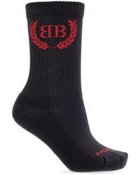 Balenciaga - Socks With Logo - Lyst