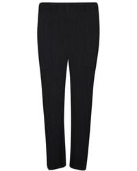 Issey Miyake - High-waist Pleated Cropped Trousers - Lyst