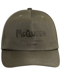 Alexander McQueen Logo Printed Baseball Cap - Green