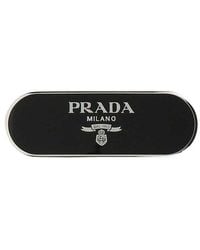 Prada - Logo Detailed Hair Clip - Lyst