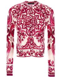 Dolce & Gabbana - Majolica Print Button-up Top - Lyst