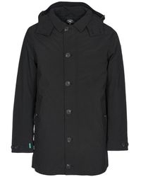 Save The Duck - Single-breasted Padded Jacket - Lyst