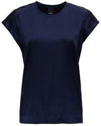 Pinko - Short Sleeved Crewneck T-shirt - Lyst