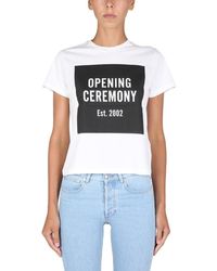 Opening Ceremony - Box Logo Printed T-shirt - Lyst