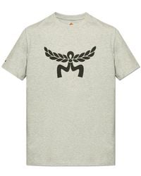 MCM - T-Shirt With Logo - Lyst