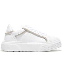Casadei - Off Road Embellished Lace-Up Sneakers - Lyst