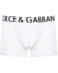 Dolce & Gabbana Logo Banded Boxer Briefs - White