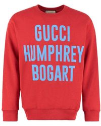 Gucci - Humphrey Bogart-print Cotton Sweatshirt - Lyst