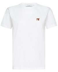 Maison Kitsuné Fox Head Patch Classic T-shirt - White
