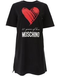 Moschino - 40 Years Of Love Crewneck Dress - Lyst