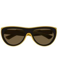 Bottega Veneta - Bv1234s Yellow Sunglasses - Lyst