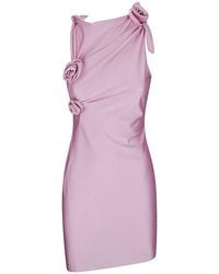 Coperni - Asymmetric Flower Mini Dress - Lyst