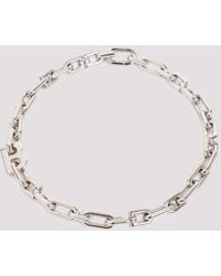 Balenciaga - Silver-tone Chain Necklace - Lyst