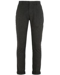 Dondup - Checked Turn-up Brim Trousers - Lyst