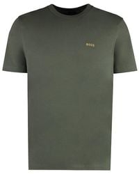 BOSS - Logo Printed Regular-Fit T-Shirt - Lyst