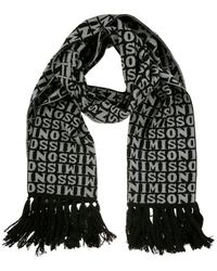 Missoni - Logo Intarsia-knitted Fringed Scarf - Lyst