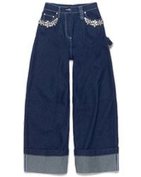 Simone Rocha - Turbo Embellished Puddle Jeans - Lyst