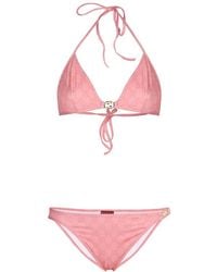Gucci - Gg Printed Bikini Hipster - Lyst