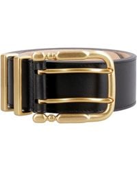 BY FAR - Duo Leather Belt - Lyst