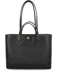 Gucci - Ophidia Leather Tote Bag - Lyst