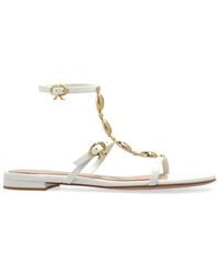 Gianvito Rossi - Kalinda Embellished Ankle Strap Sandals - Lyst