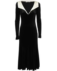 Philosophy Di Lorenzo Serafini - V-Neck Long-Sleeved Dress - Lyst