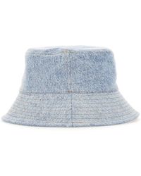 Moschino - Jeans Logo Tag Denim Bucket Hat - Lyst