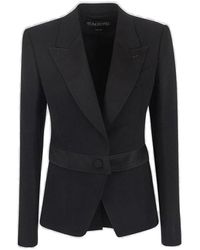 Tom Ford Single-breasted Tailored Blazer - Black