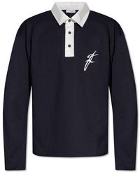 Ferragamo - Polo Shirt With Long Sleeves, - Lyst