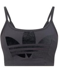 adidas Originals - Cropped Top With Logo, - Lyst