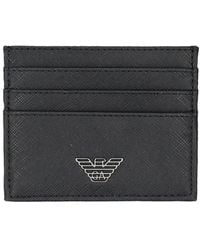 Emporio Armani - Regenerated-leather Card Holder - Lyst