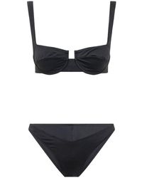 Reina Olga Sleeveless Bikini Set - Black