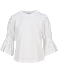 See By Chloé - Braided Sleeve Top - Lyst