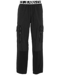 Versace - Jeans Couture Logo-waistband Tapered Leg Track Pants - Lyst