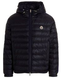 Moncler - Logo Patch Padded Zip-up Jacket - Lyst