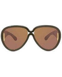 Loewe - Pilot Mask Sunglasses - Lyst