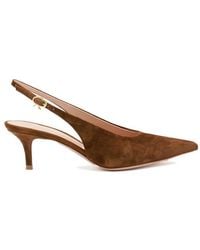 Gianvito Rossi - Robbie Kitten Heel Slingback Pumps - Lyst