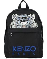 KENZO Tiger Embroidery Backpack - Black