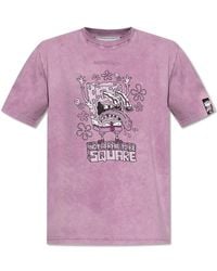Iceberg - Pattern-Printed Crewneck T-Shirt - Lyst