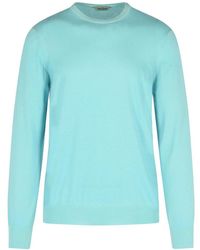 Gran Sasso - Crewneck Ribbed Jumper - Lyst