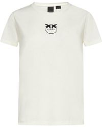 Pinko Cotton T-shirts & Vests in White - Lyst